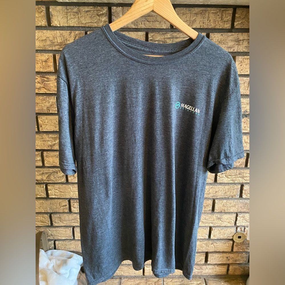 Magellan Outdoors Men's Heather Charcoal Gray Short Sleeve Tee